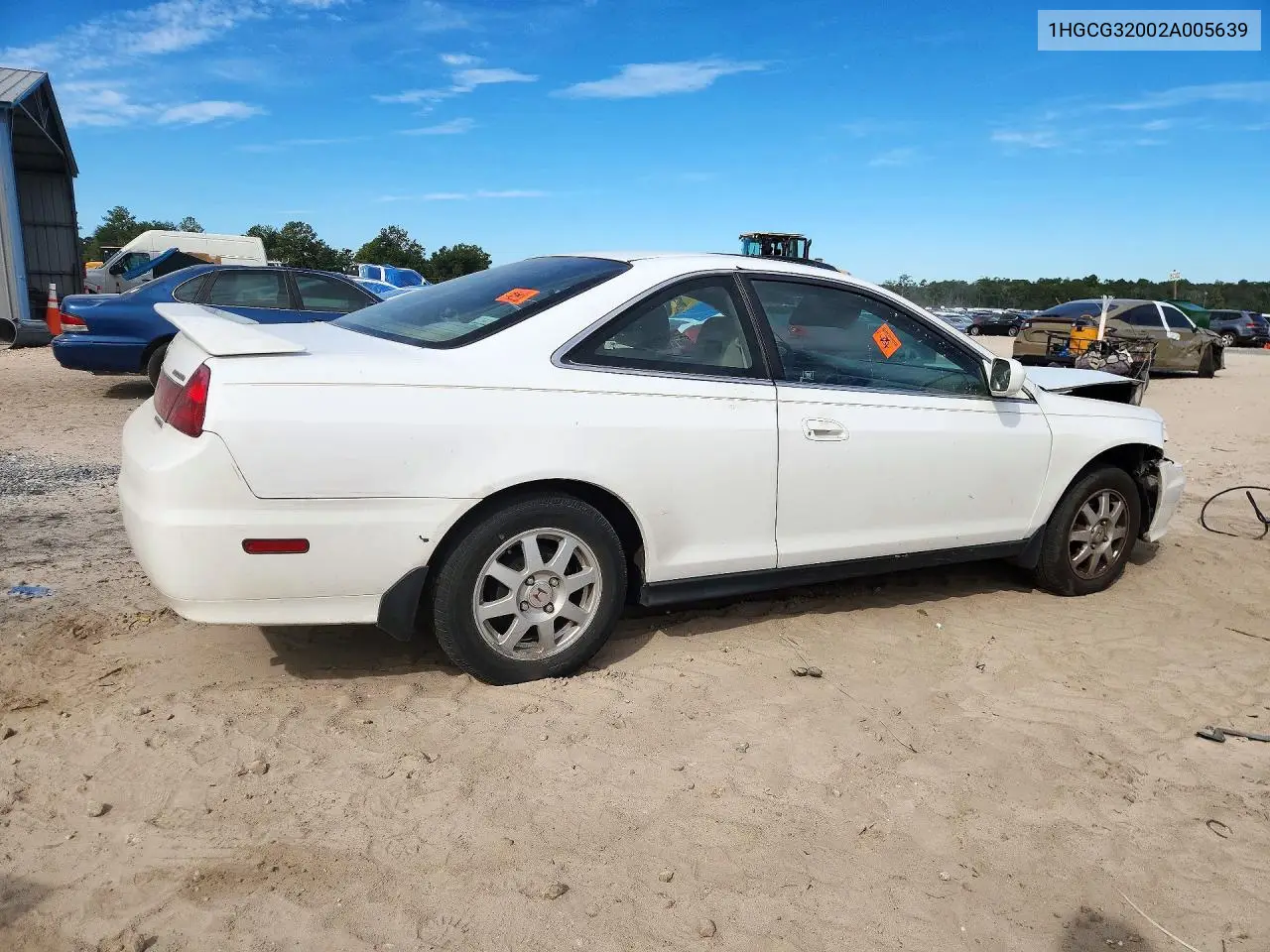 2002 HONDA ACCORD VIN 1HGCG32002A005639 — фото 3