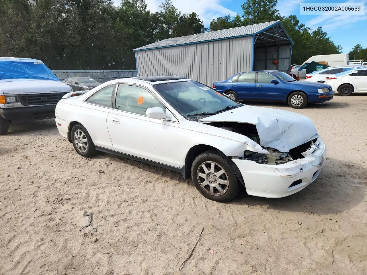 2002 HONDA ACCORD VIN 1HGCG32002A005639 — фото 4
