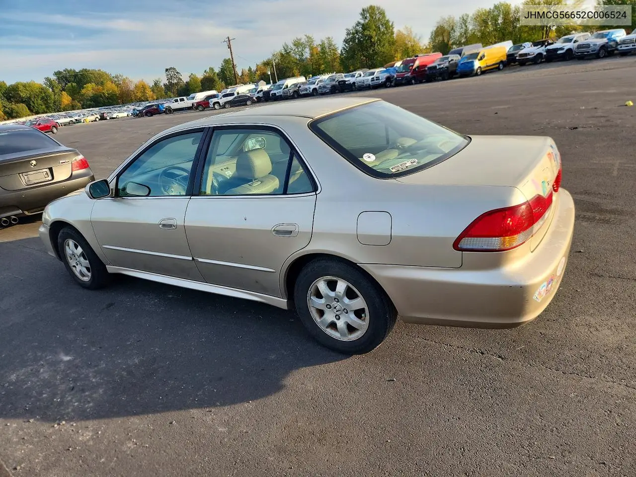 2002 HONDA ACCORD VIN JHMCG56652C006524 — фото 2