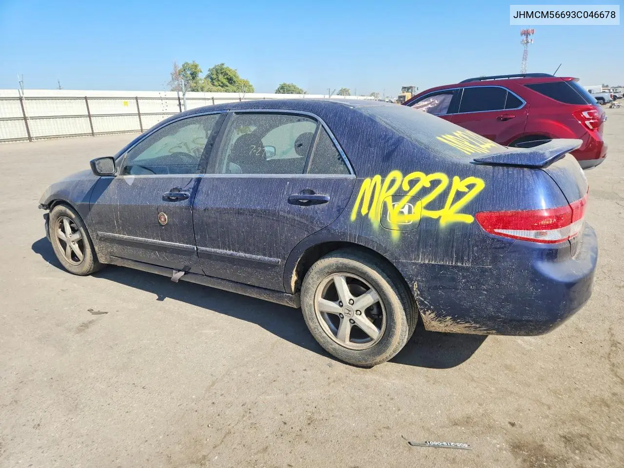 2003 HONDA ACCORD VIN JHMCM56693C046678 — фото 2