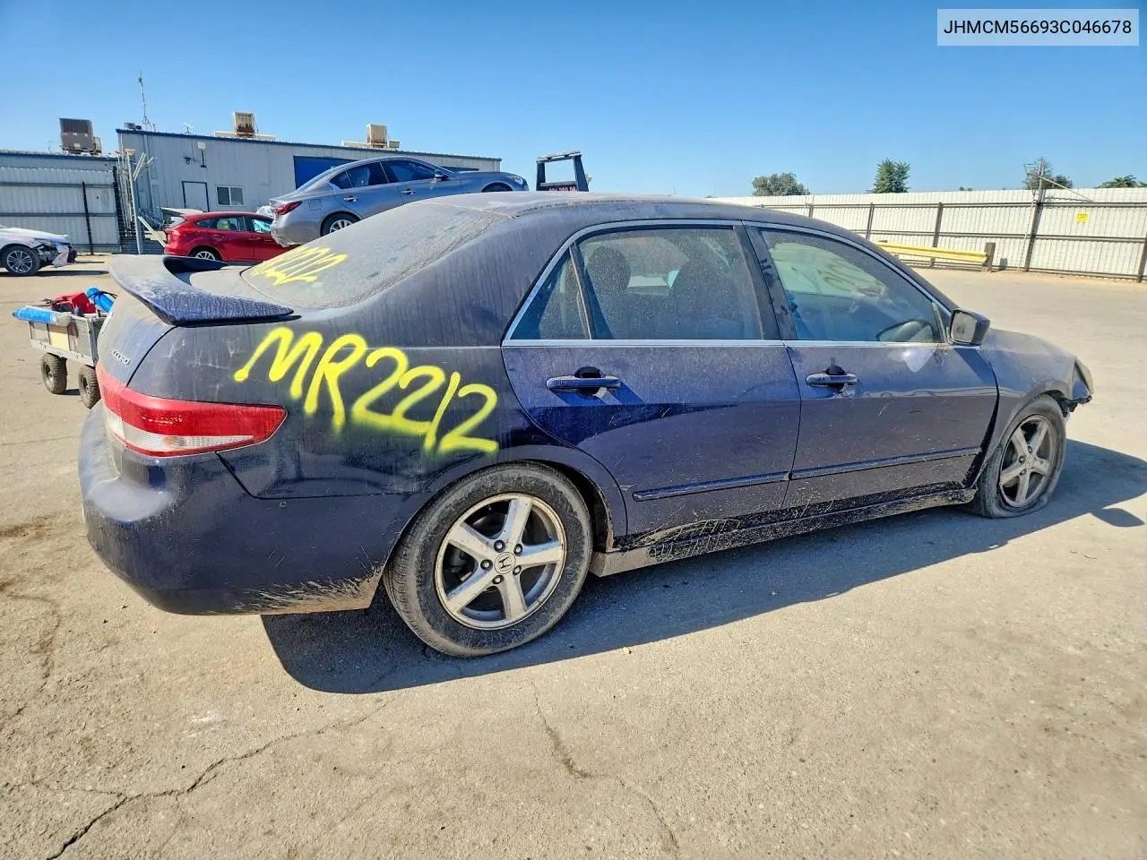 2003 HONDA ACCORD VIN JHMCM56693C046678 — фото 3