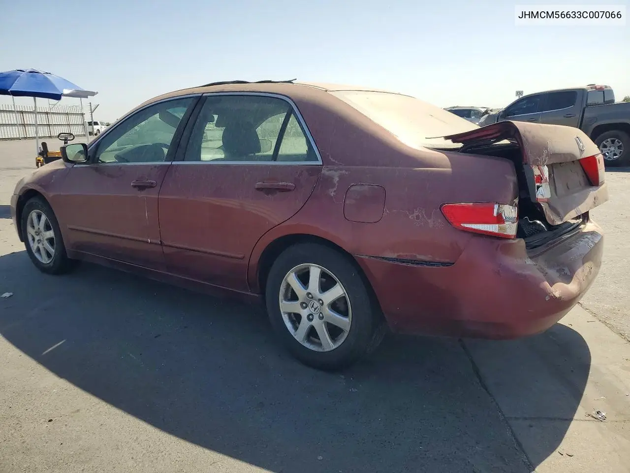 2003 HONDA ACCORD VIN JHMCM56633C007066 — фото 2