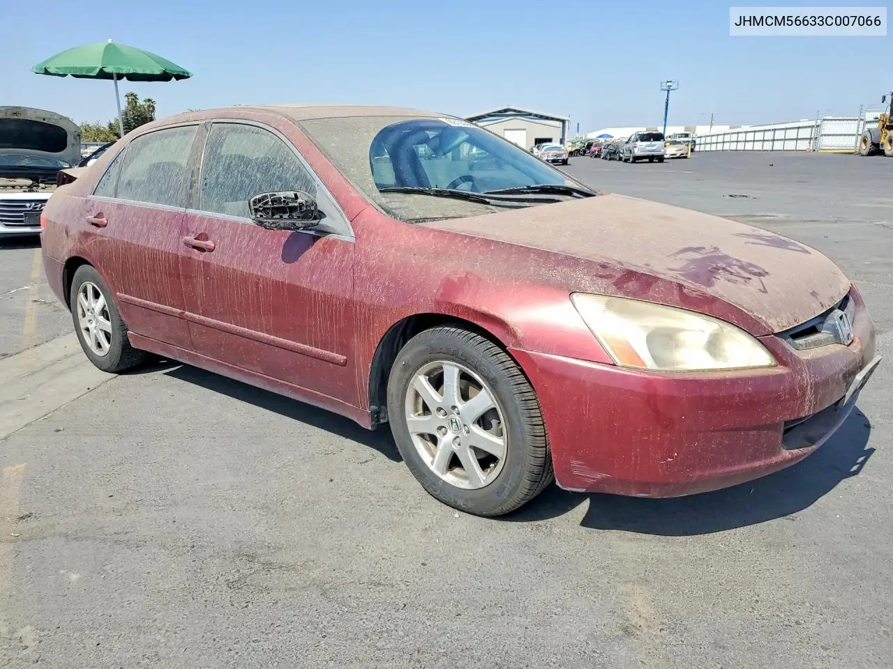 2003 HONDA ACCORD VIN JHMCM56633C007066 — фото 4