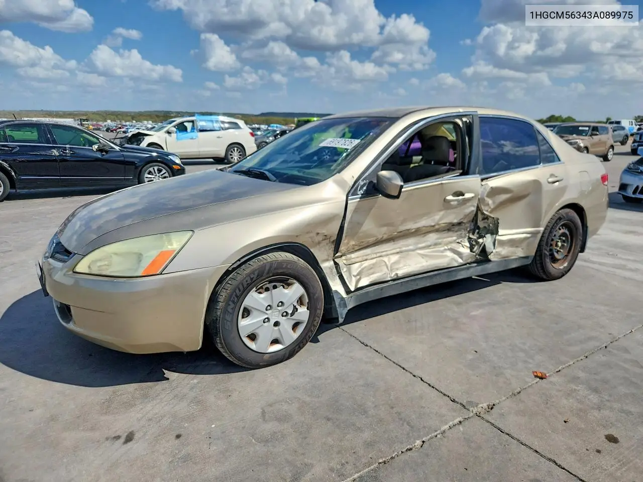 HONDA ACCORD 2003, VIN 1HGCM56343A089975