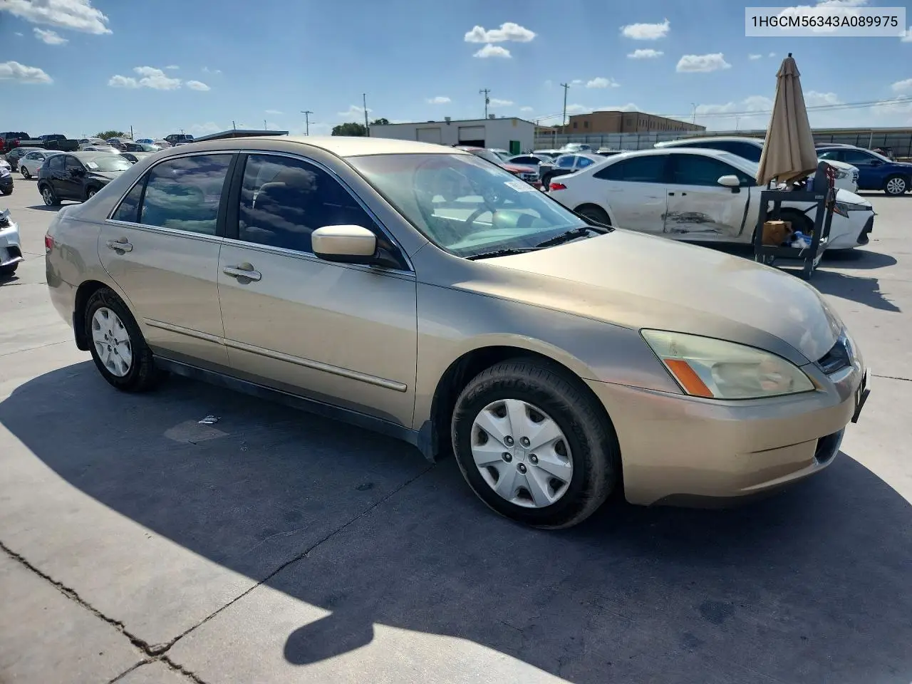 2003 HONDA ACCORD VIN 1HGCM56343A089975 — фото 4