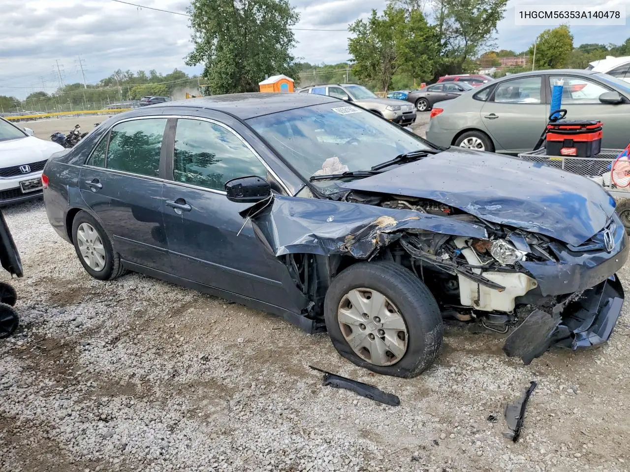 2003 HONDA ACCORD VIN 1HGCM56353A140478 — фото 4