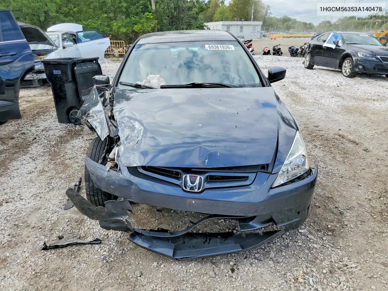 2003 HONDA ACCORD VIN 1HGCM56353A140478 — фото 5