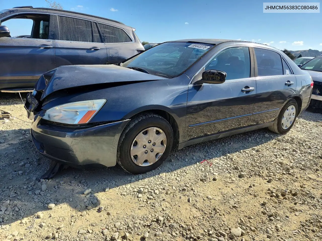HONDA ACCORD 2003, VIN JHMCM56383C080486