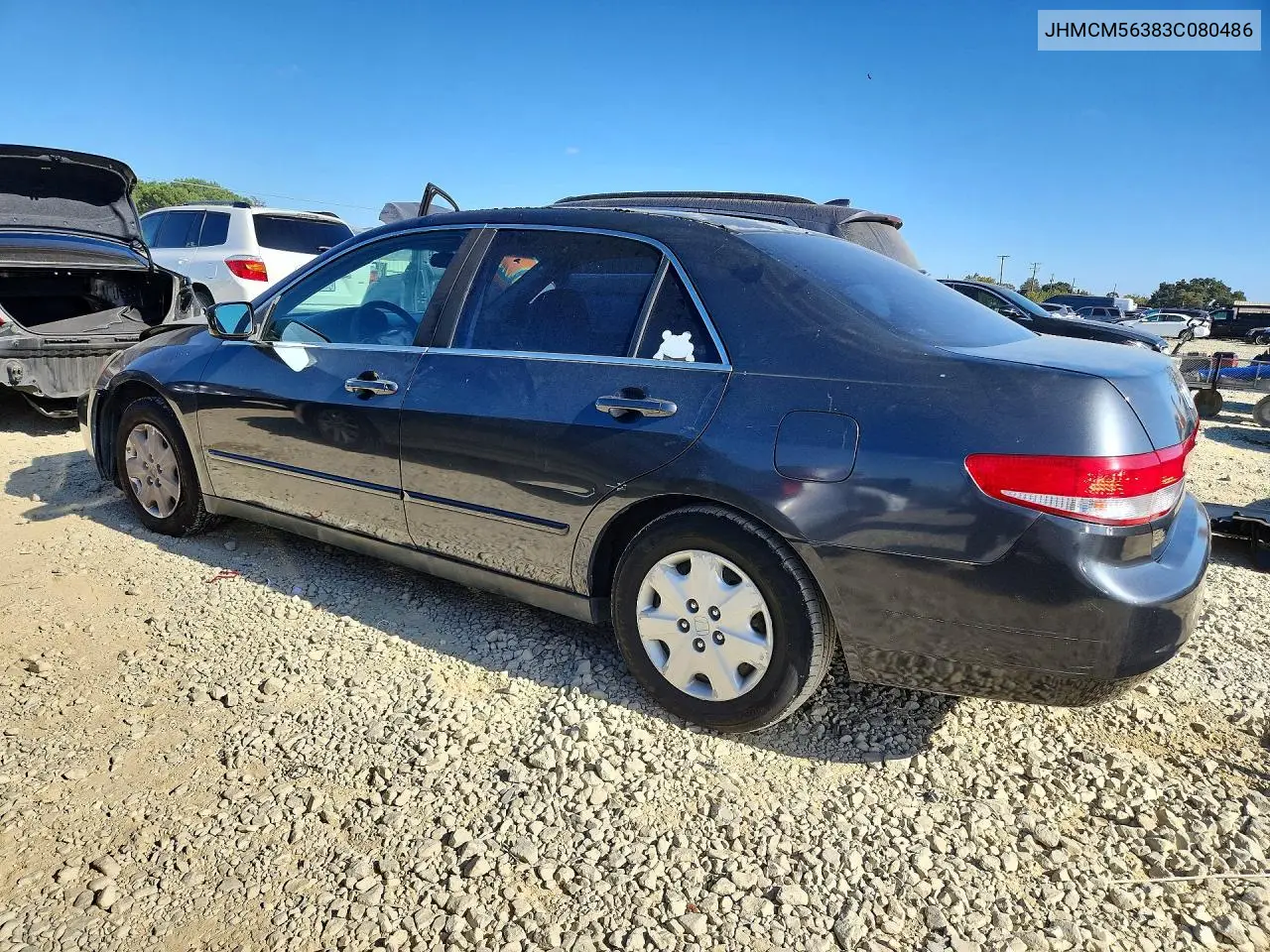 2003 HONDA ACCORD VIN JHMCM56383C080486 — фото 2