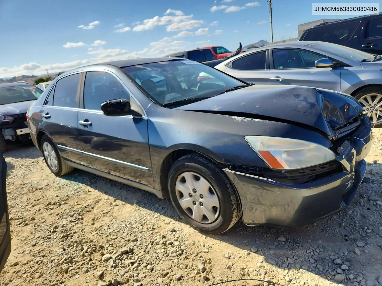 2003 HONDA ACCORD VIN JHMCM56383C080486 — фото 4