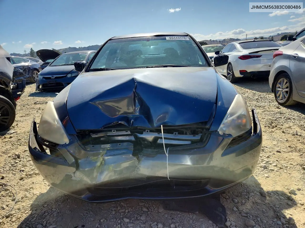 2003 HONDA ACCORD VIN JHMCM56383C080486 — фото 5