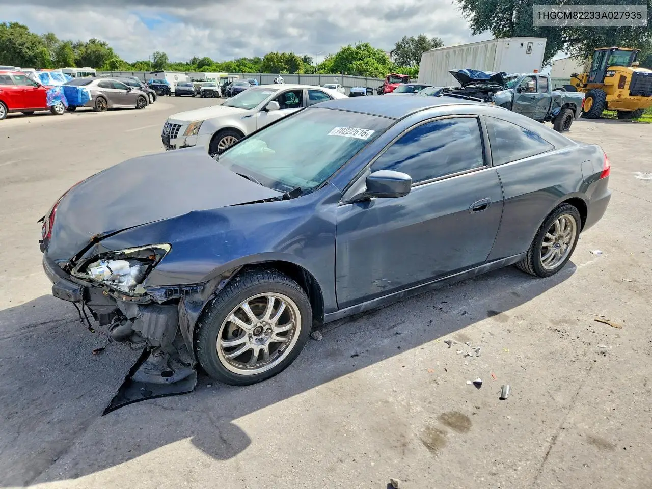 HONDA ACCORD 2003, VIN 1HGCM82233A027935