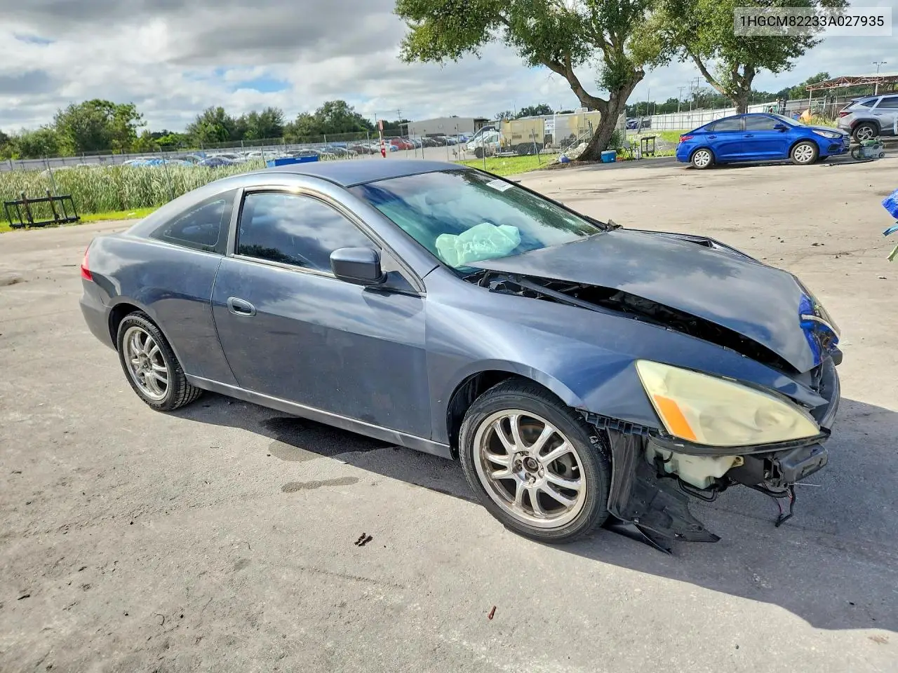 2003 HONDA ACCORD VIN 1HGCM82233A027935 — фото 4