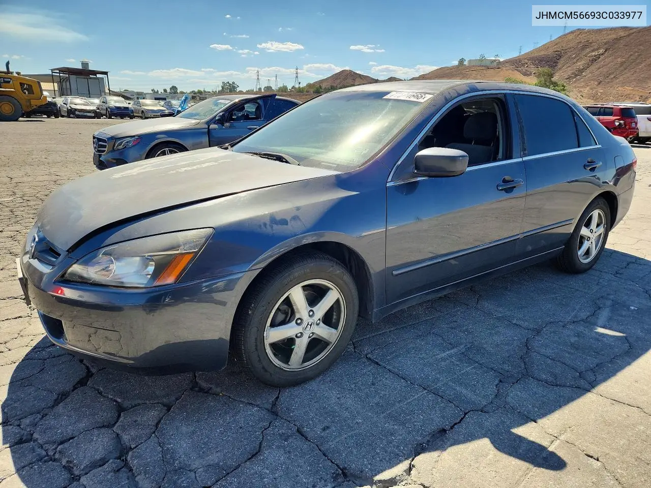 HONDA ACCORD 2003, VIN JHMCM56693C033977