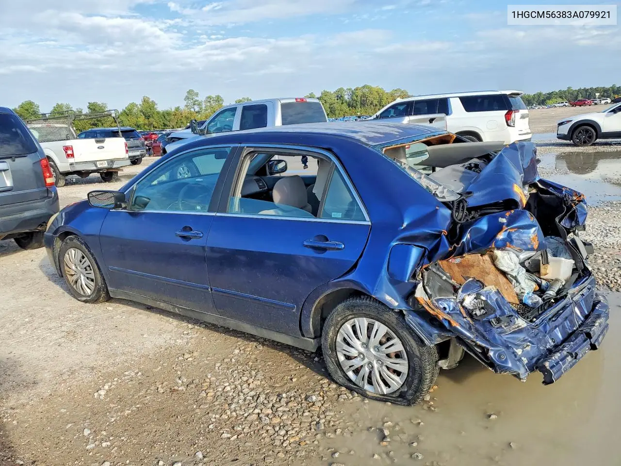 2003 HONDA ACCORD VIN 1HGCM56383A079921 — фото 2