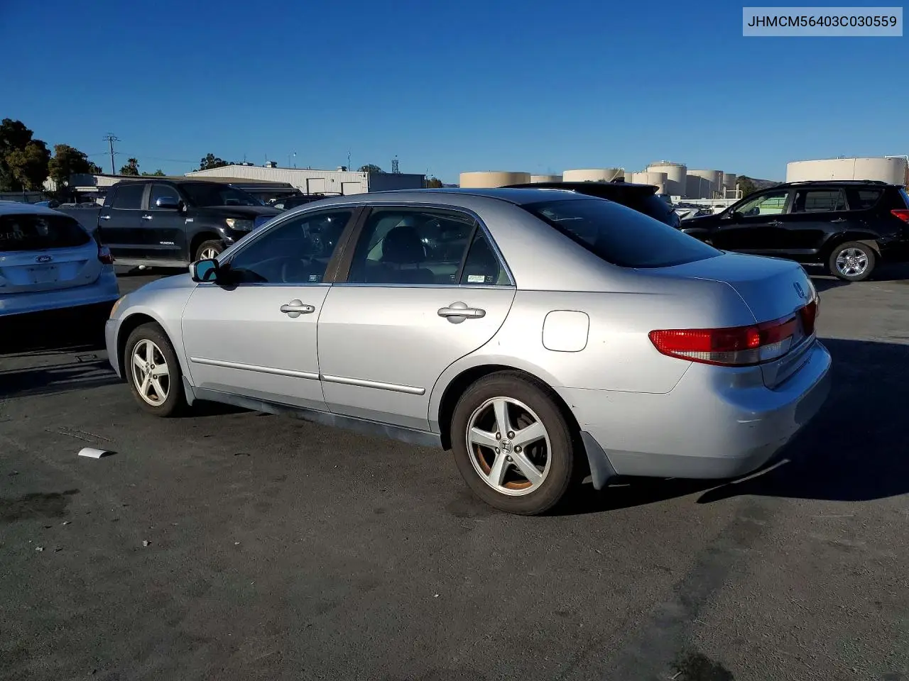 2003 HONDA ACCORD VIN JHMCM56403C030559 — фото 2