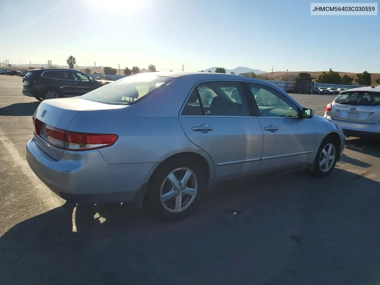 2003 HONDA ACCORD VIN JHMCM56403C030559 — фото 3