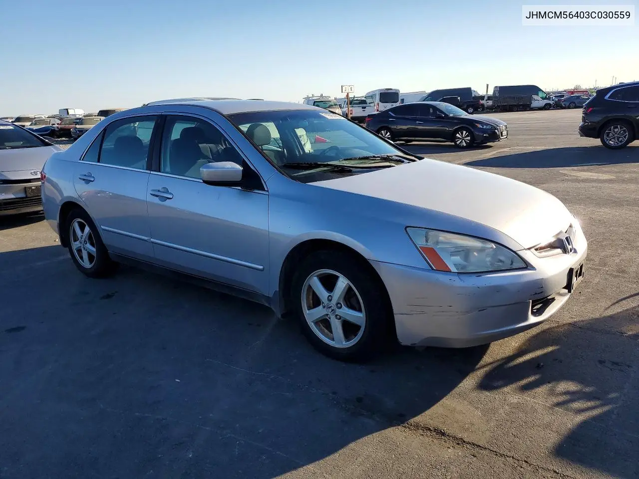 2003 HONDA ACCORD VIN JHMCM56403C030559 — фото 4