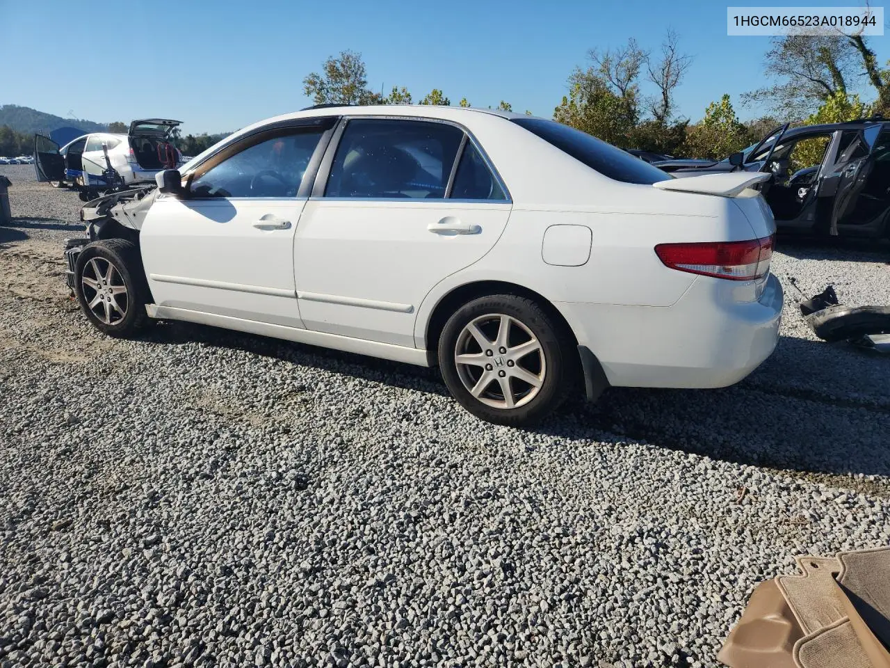 2003 HONDA ACCORD VIN 1HGCM66523A018944 — фото 2