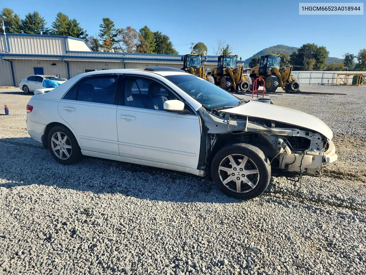 2003 HONDA ACCORD VIN 1HGCM66523A018944 — фото 4