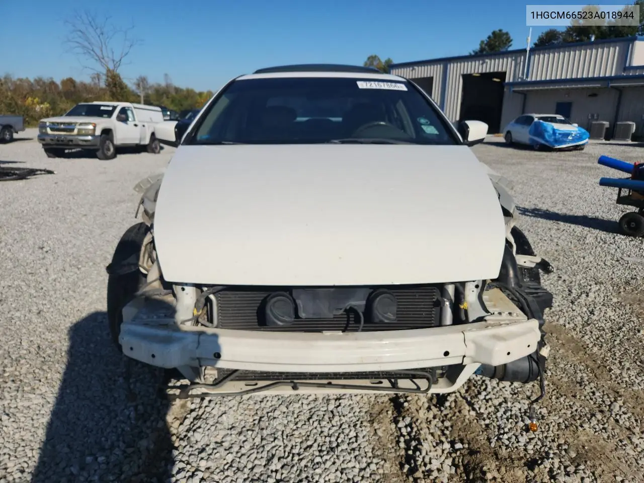 2003 HONDA ACCORD VIN 1HGCM66523A018944 — фото 5
