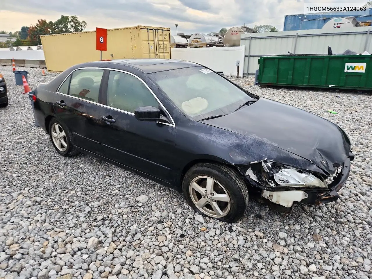 2003 HONDA ACCORD VIN 1HGCM56633A124063 — фото 4