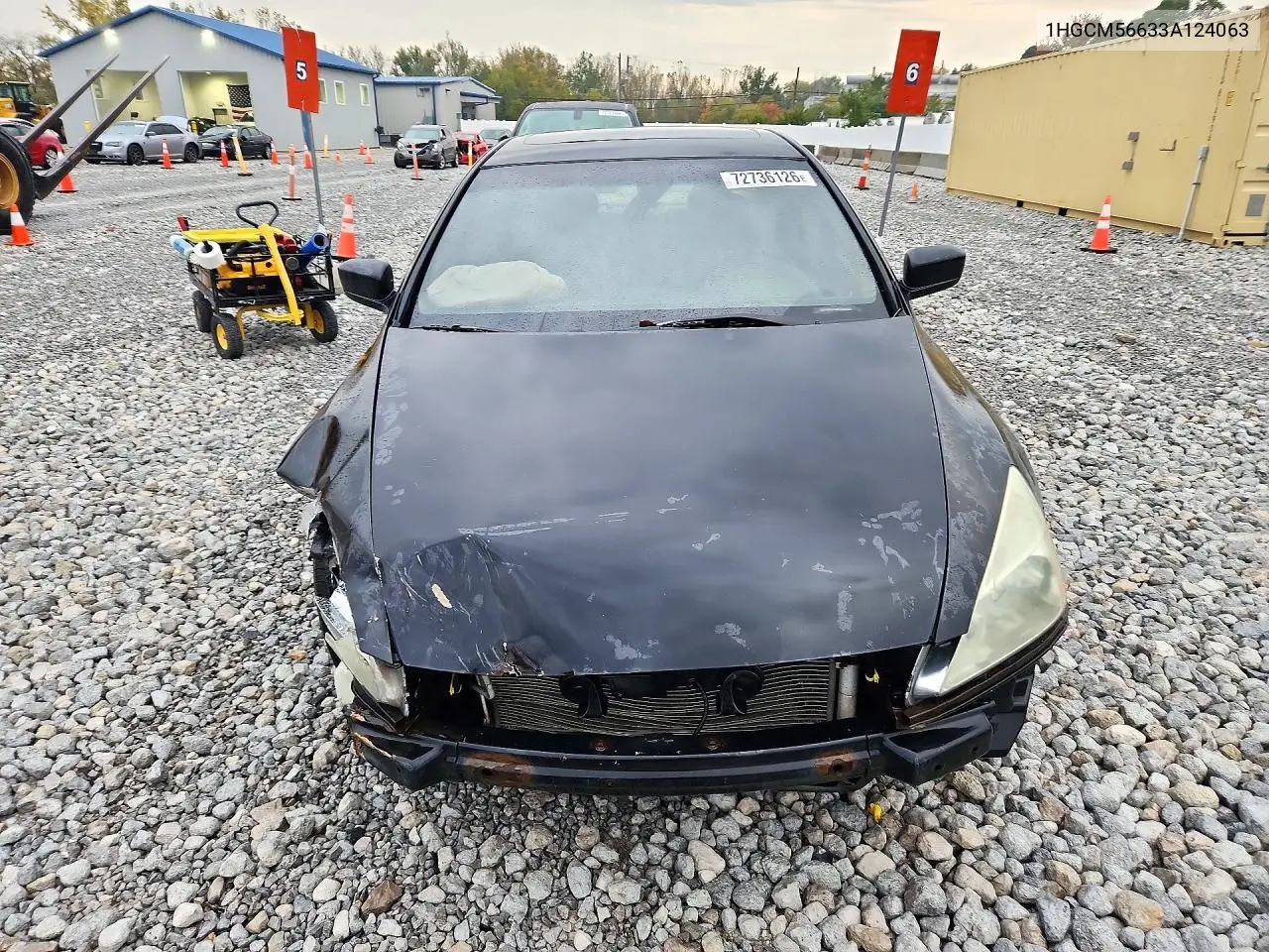 2003 HONDA ACCORD VIN 1HGCM56633A124063 — фото 5