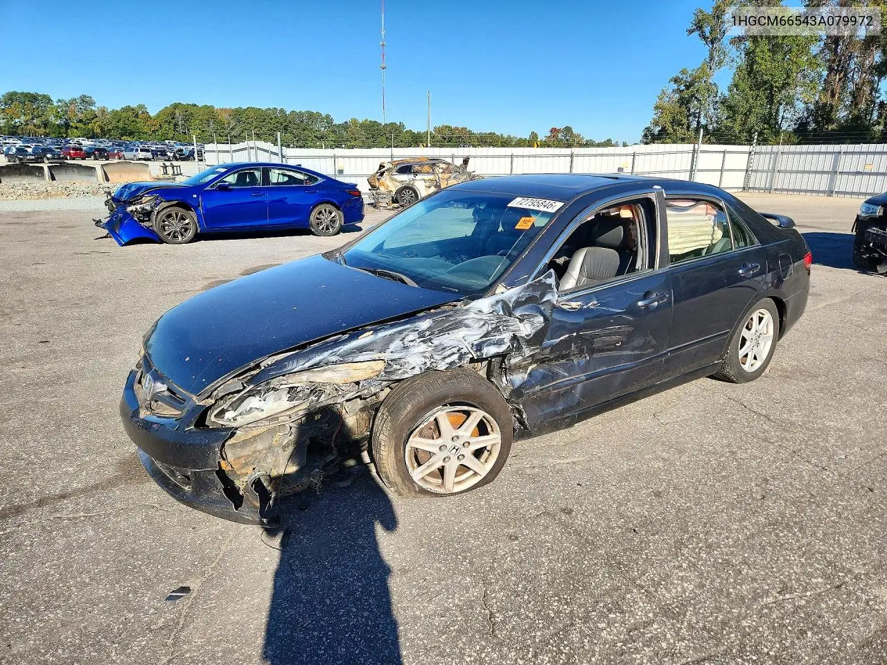HONDA ACCORD 2003, VIN 1HGCM66543A079972