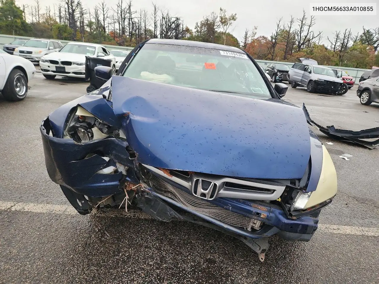 2003 HONDA ACCORD VIN 1HGCM56633A010855 — фото 5