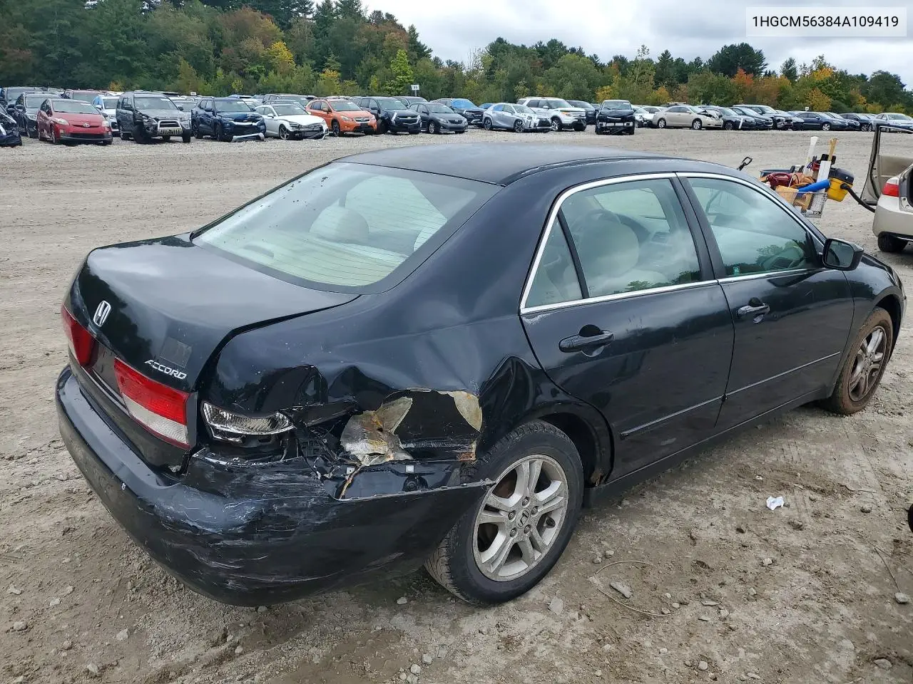 2004 HONDA ACCORD VIN 1HGCM56384A109419 — фото 3