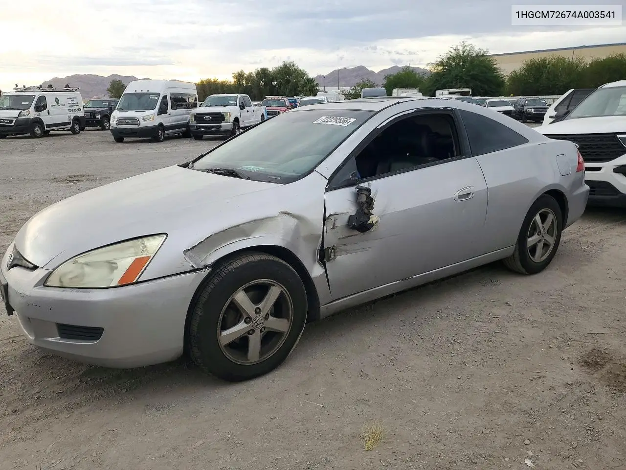 HONDA ACCORD 2004, VIN 1HGCM72674A003541