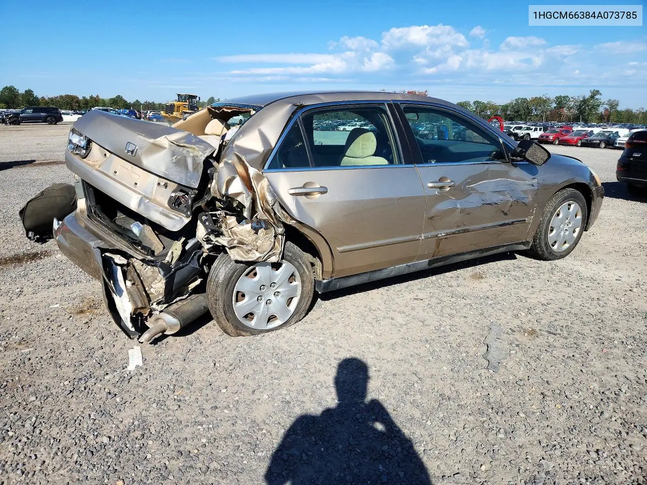 2004 HONDA ACCORD VIN 1HGCM66384A073785 — фото 3