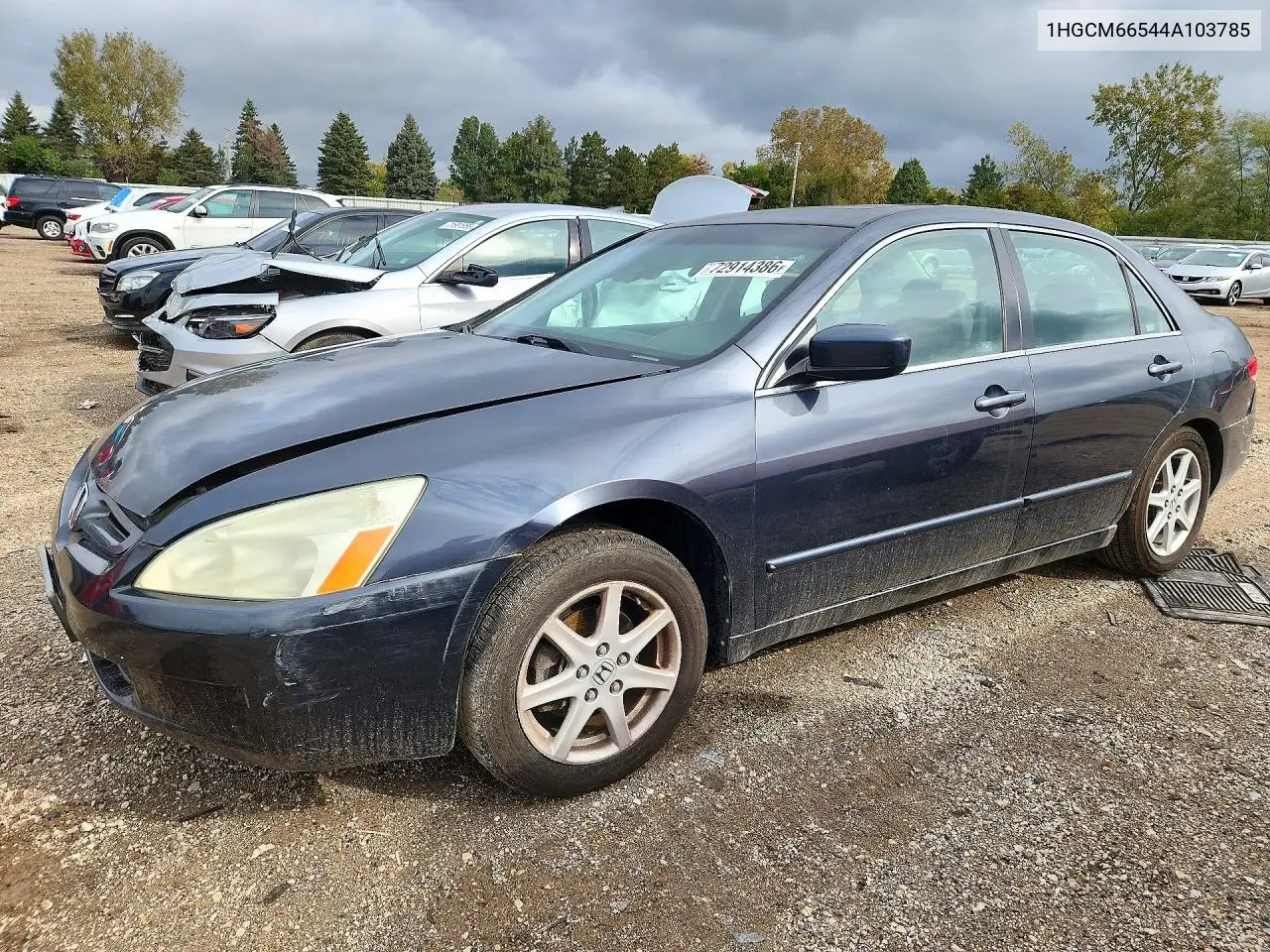 HONDA ACCORD 2004, VIN 1HGCM66544A103785