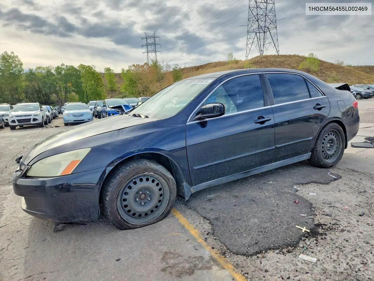 HONDA ACCORD 2005, VIN 1HGCM56455L002469