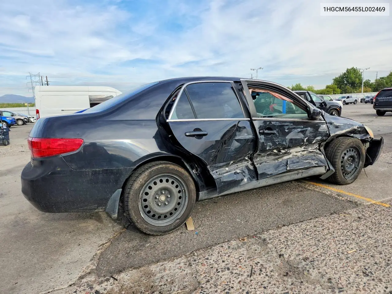 2005 HONDA ACCORD VIN 1HGCM56455L002469 — фото 3