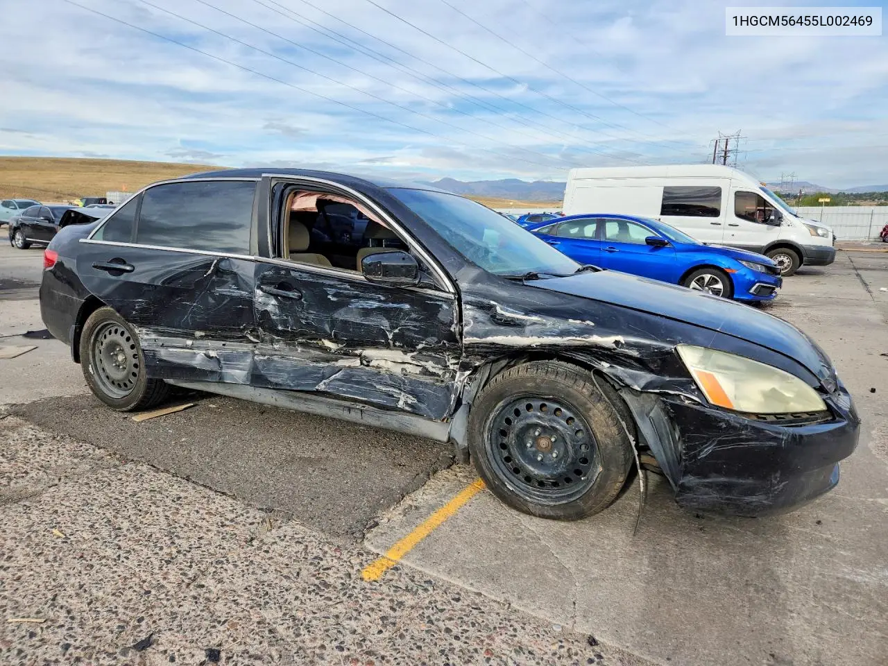 2005 HONDA ACCORD VIN 1HGCM56455L002469 — фото 4