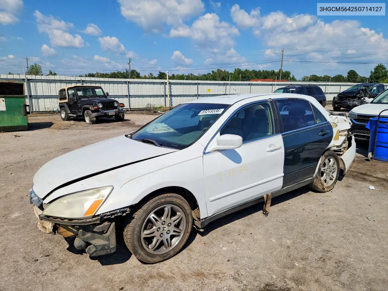 HONDA ACCORD 2005, VIN 3HGCM56425G714127