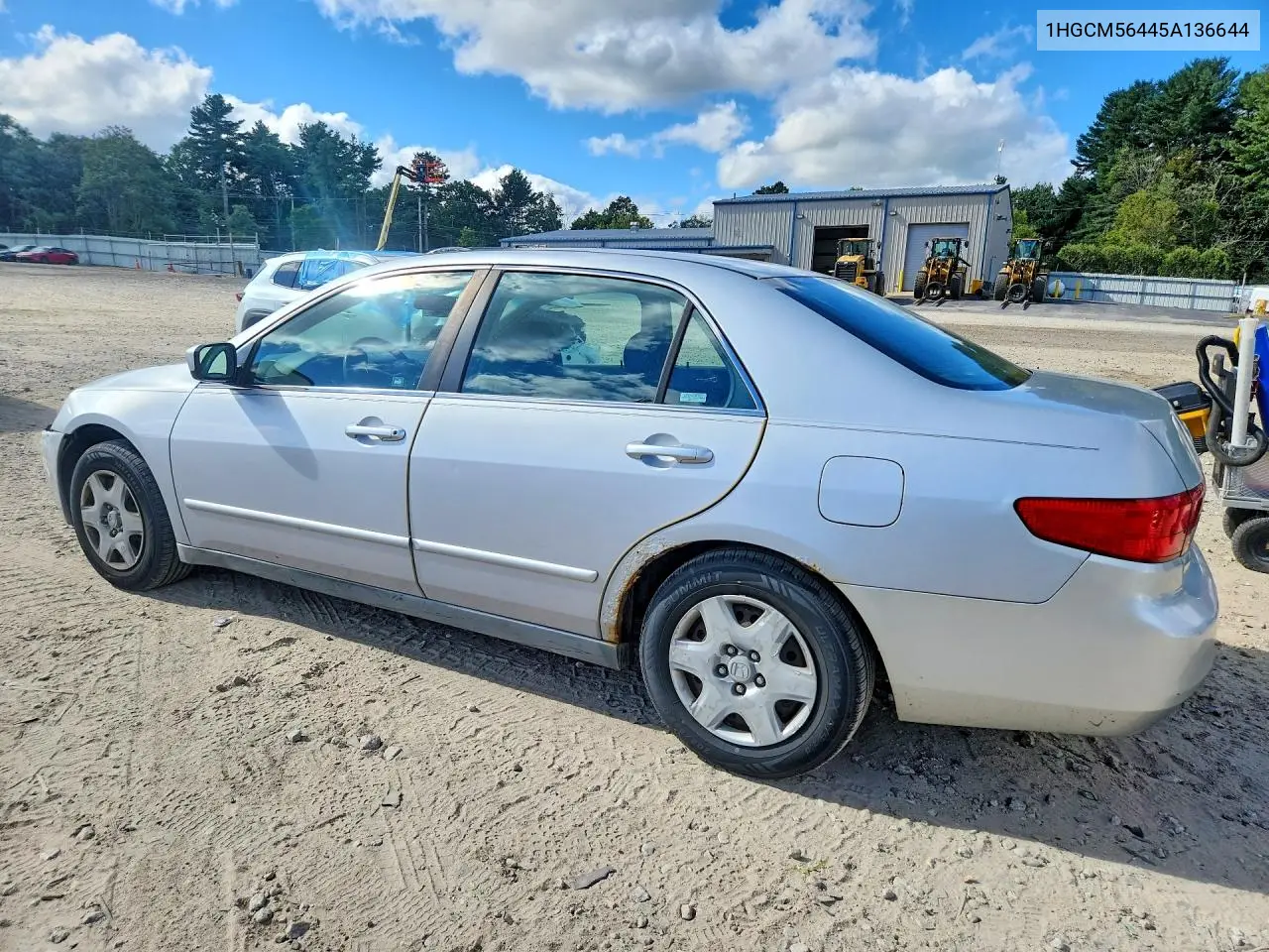2005 HONDA ACCORD VIN 1HGCM56445A136644 — фото 2