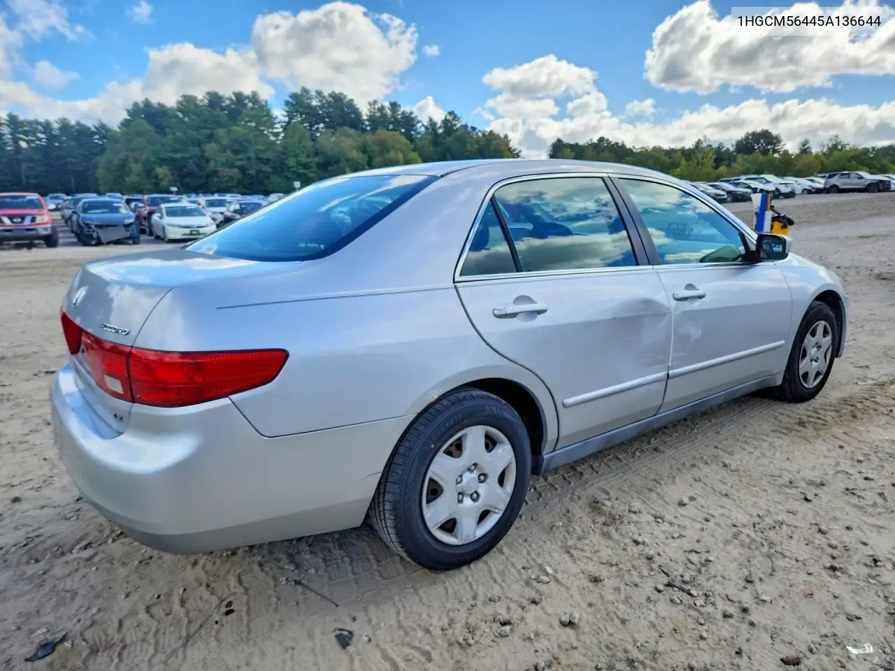 2005 HONDA ACCORD VIN 1HGCM56445A136644 — фото 3