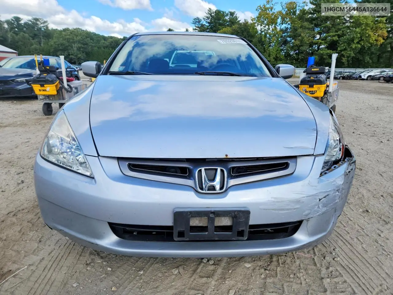 2005 HONDA ACCORD VIN 1HGCM56445A136644 — фото 5