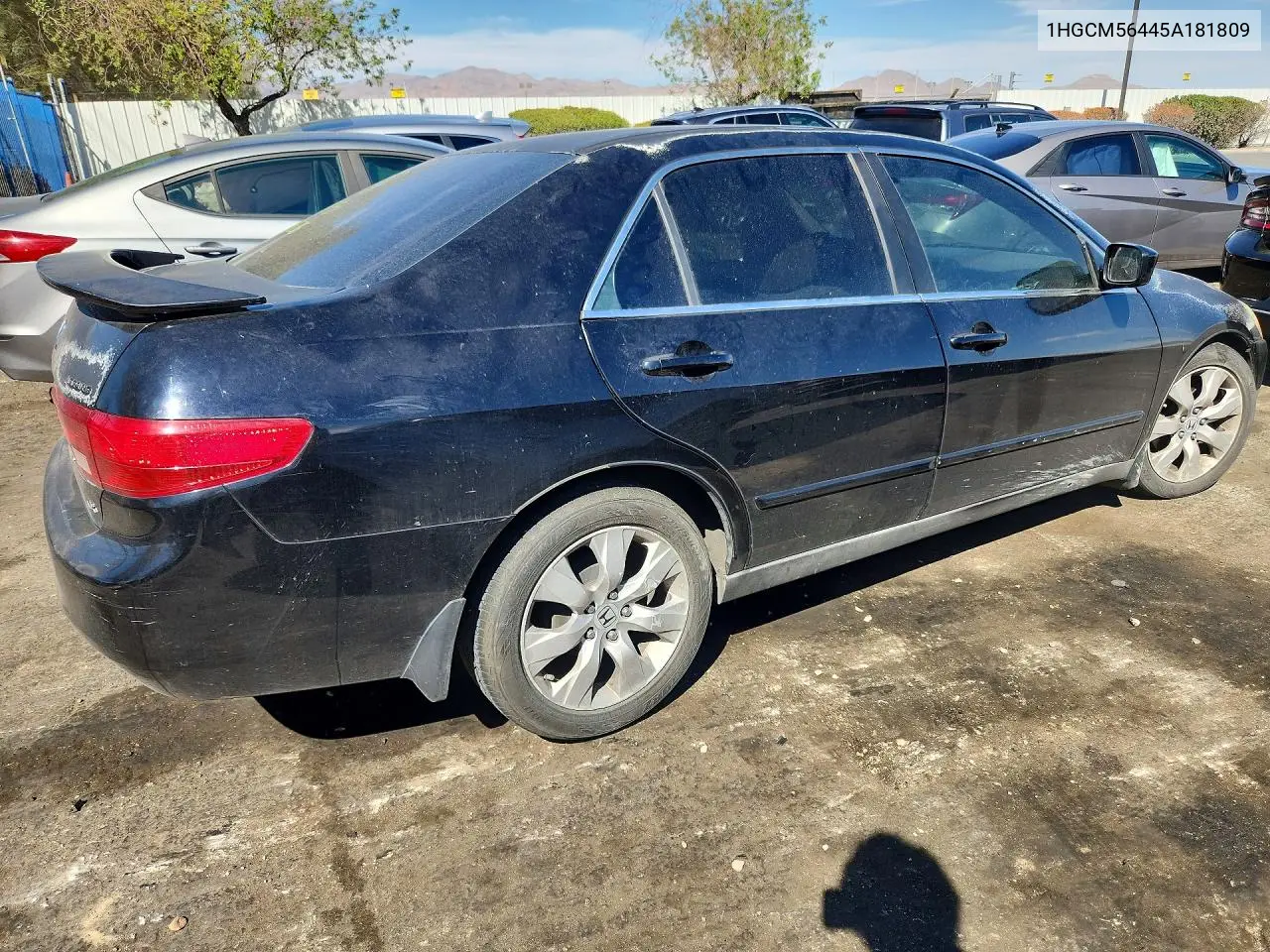 2005 HONDA ACCORD VIN 1HGCM56445A181809 — фото 3