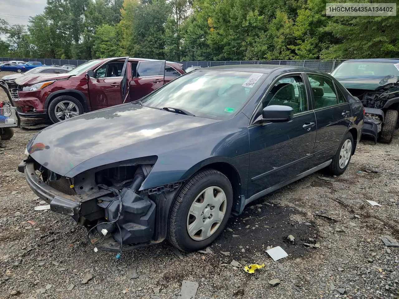 HONDA ACCORD 2005, VIN 1HGCM56435A134402