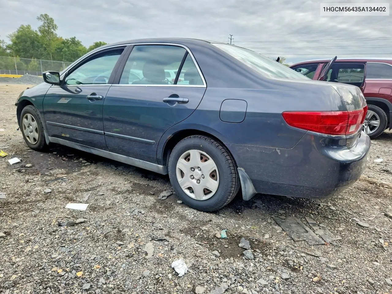 2005 HONDA ACCORD VIN 1HGCM56435A134402 — фото 2