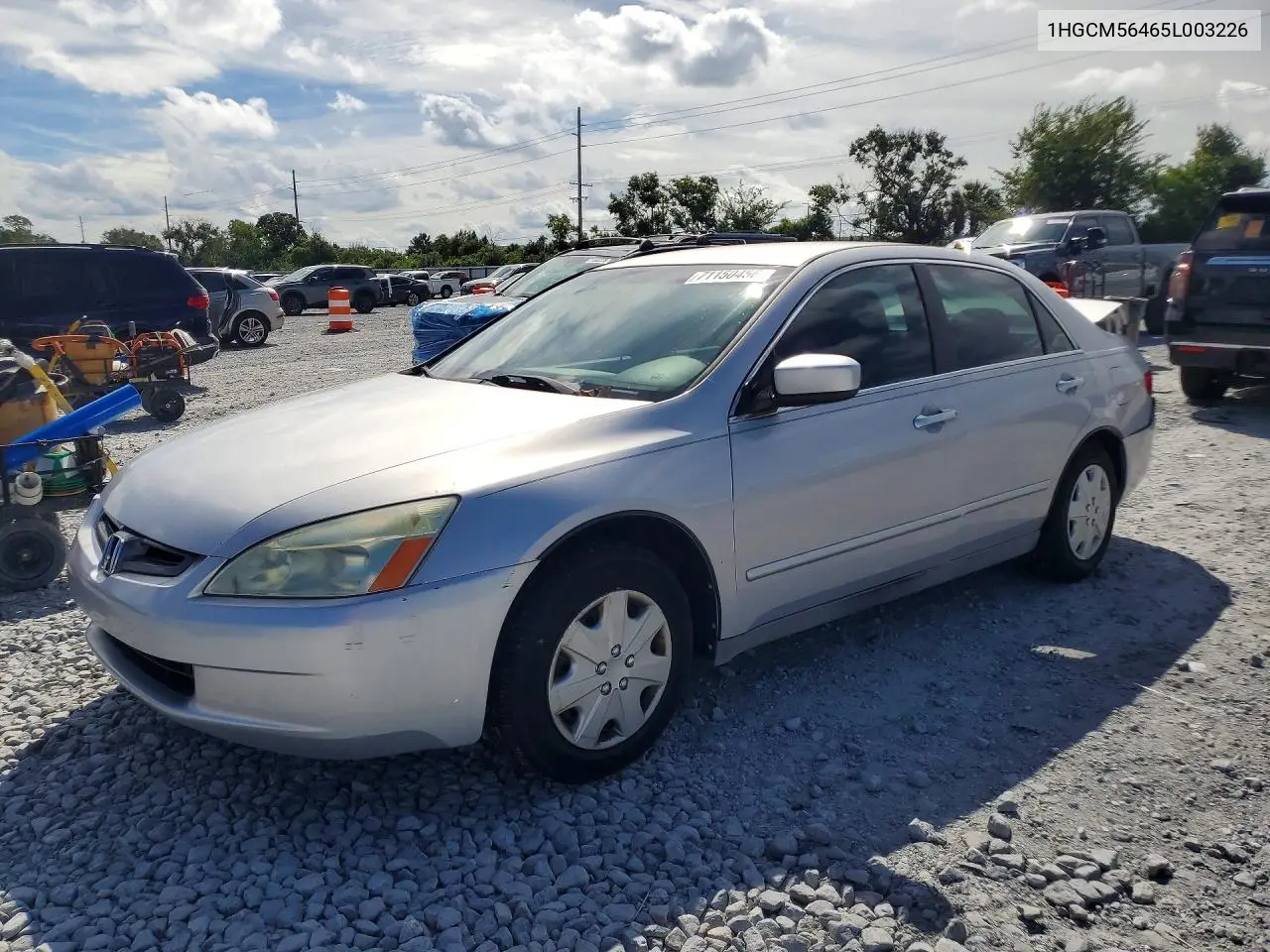 HONDA ACCORD 2005, VIN 1HGCM56465L003226