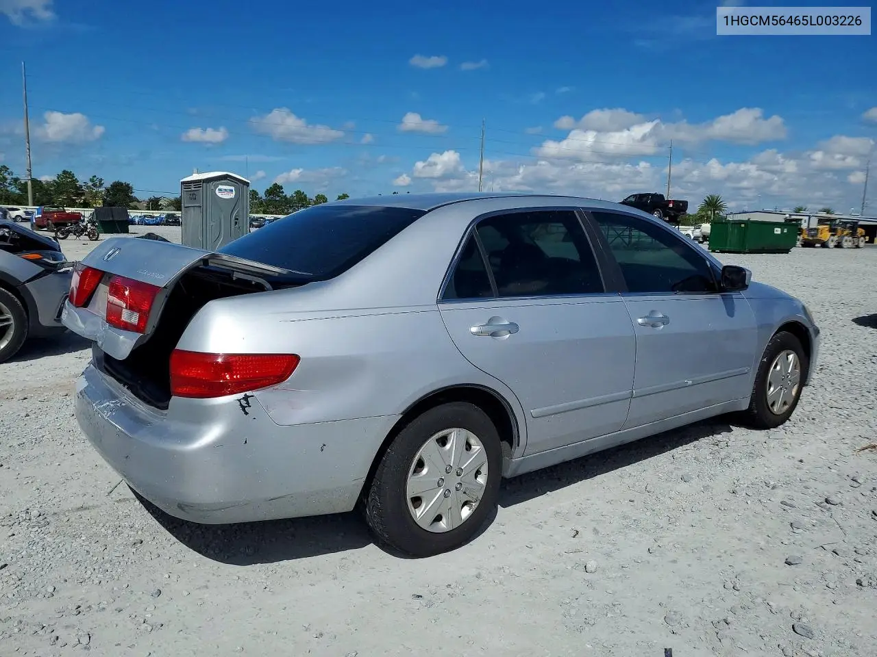 2005 HONDA ACCORD VIN 1HGCM56465L003226 — фото 3