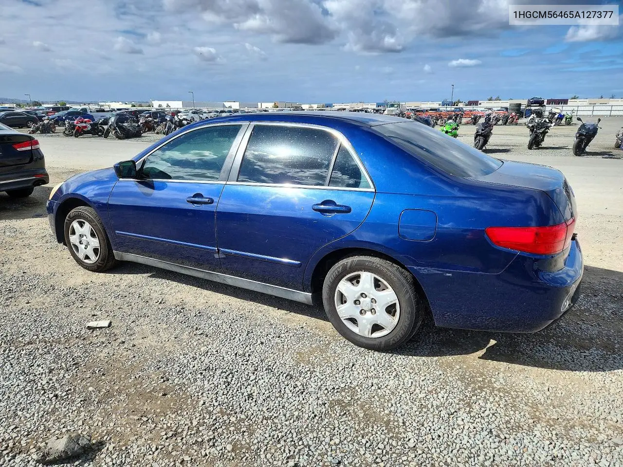 2005 HONDA ACCORD VIN 1HGCM56465A127377 — фото 2