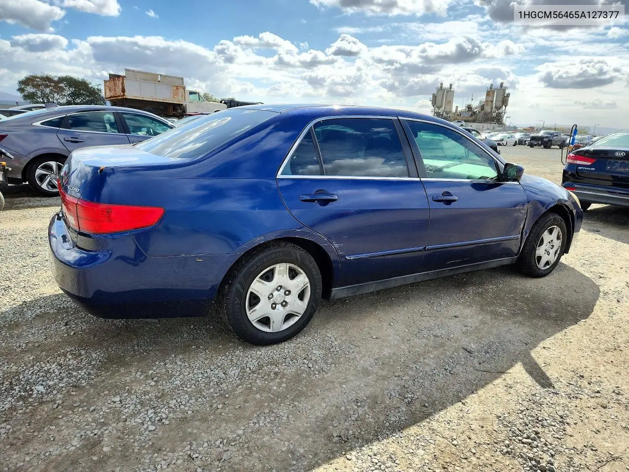 2005 HONDA ACCORD VIN 1HGCM56465A127377 — фото 3