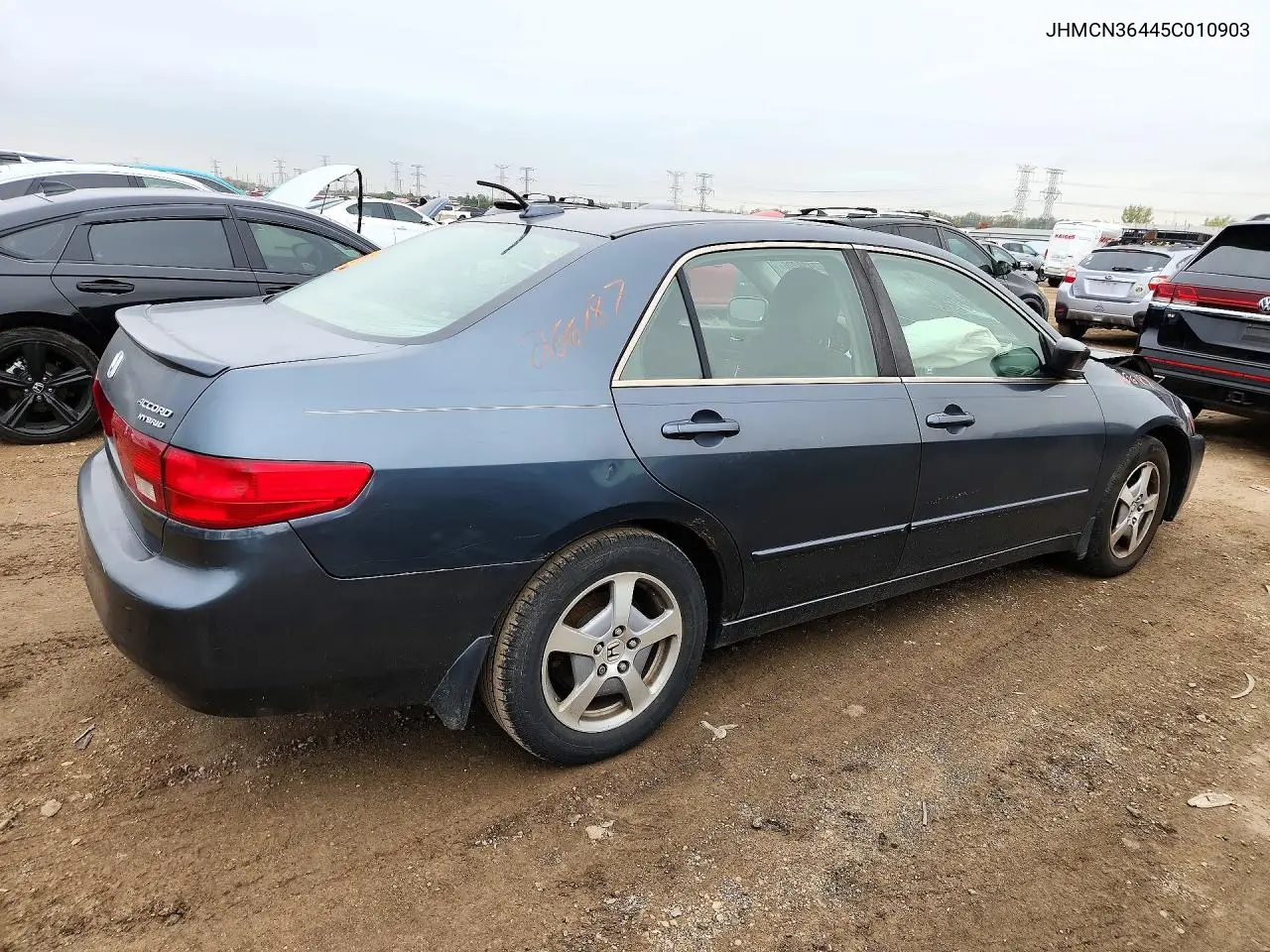 2005 HONDA ACCORD VIN JHMCN36445C010903 — фото 3