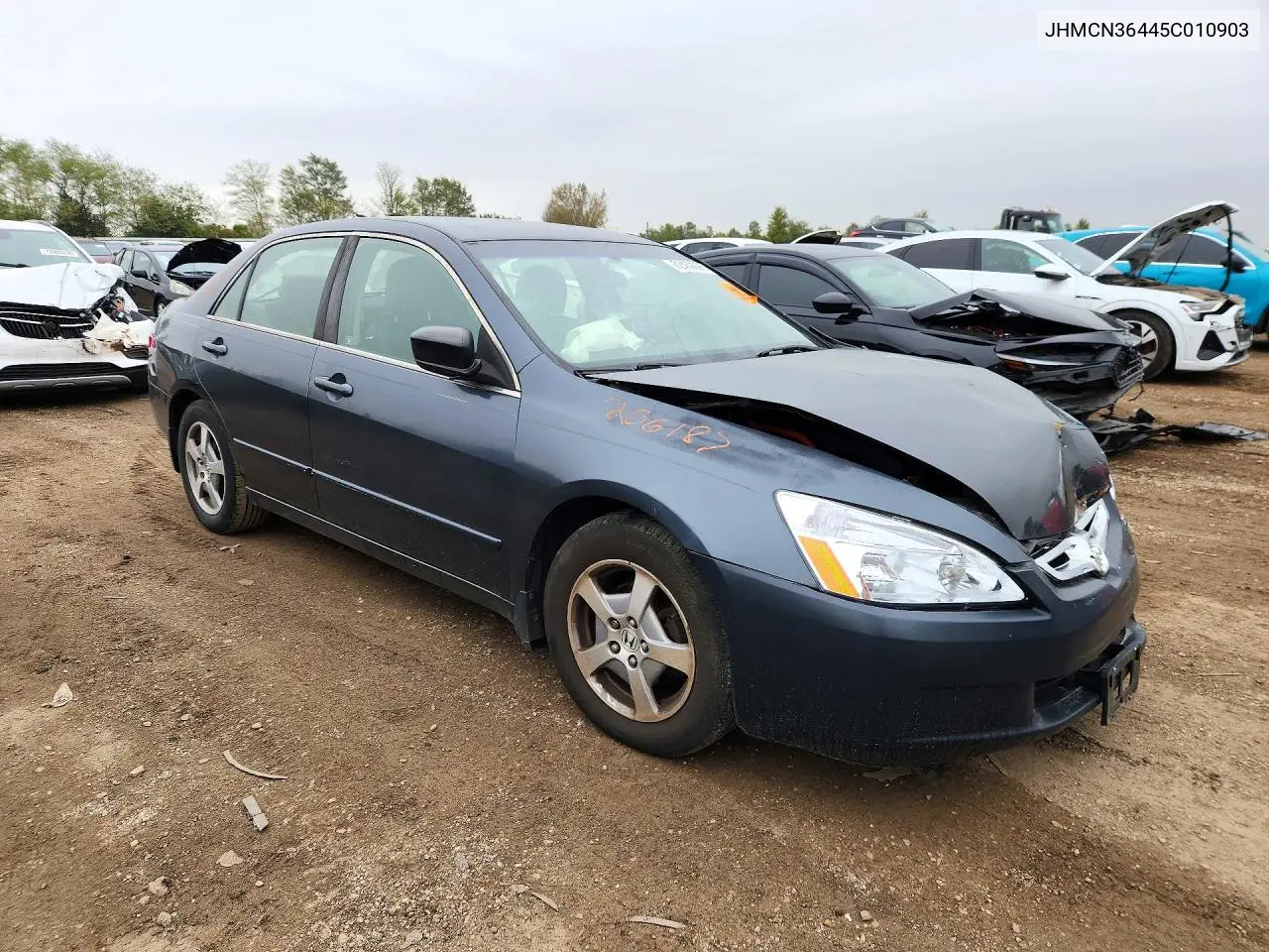2005 HONDA ACCORD VIN JHMCN36445C010903 — фото 4