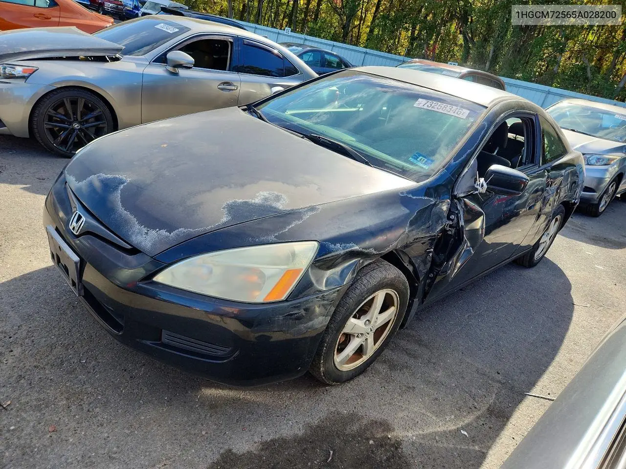 HONDA ACCORD 2005, VIN 1HGCM72565A028200
